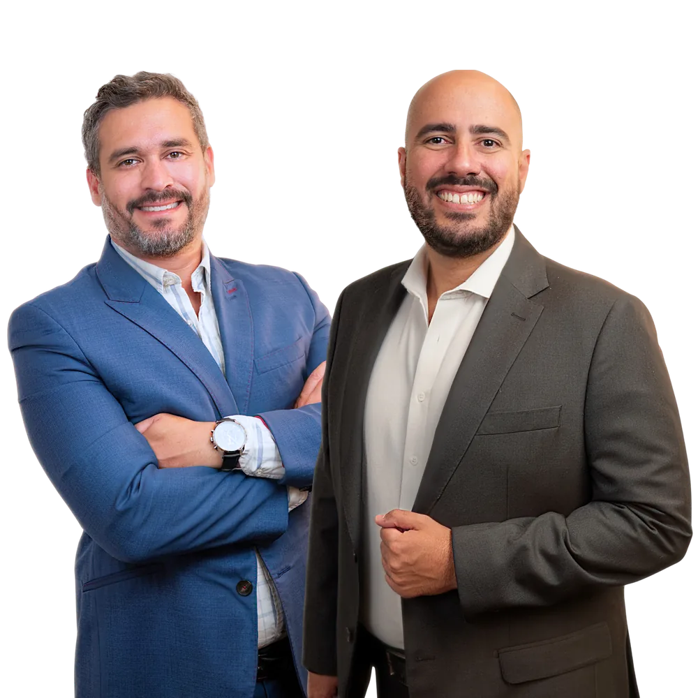 Felipe Almeida e Fellipe Matos, sócios-fundadores da Almeida & Matos